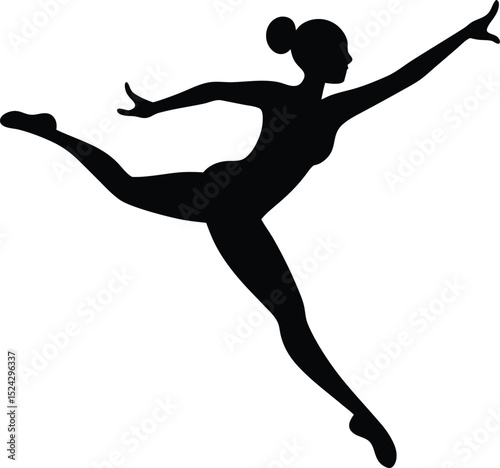 silhouette of a ballet dancer