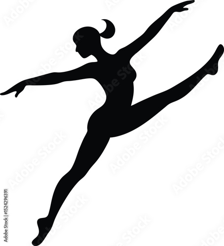 silhouette of a ballet dancer