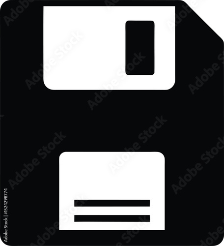 black floppy disk