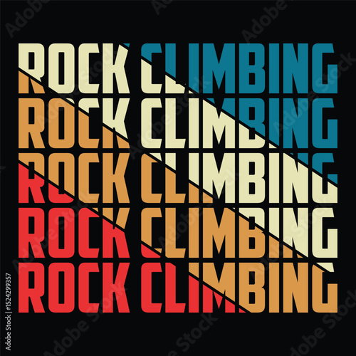 Rock Climbing, Climbing T shirt design, vintage