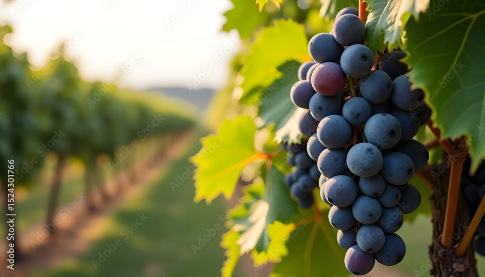 Fototapeta premium grapes in the vineyard