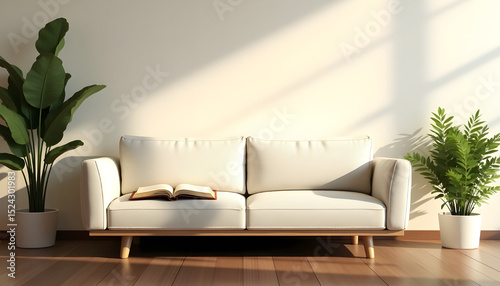 sofa in a minimalist room