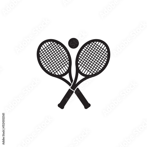 tennis racket and ball