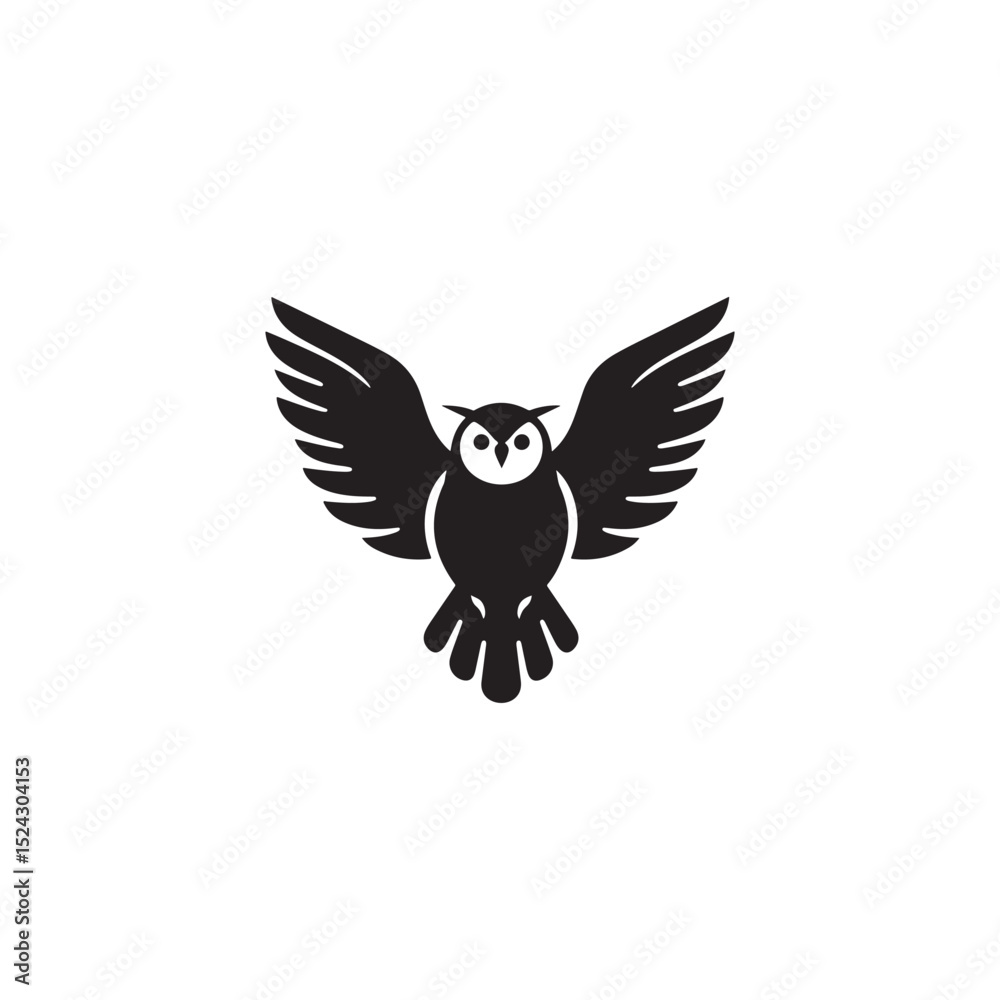 Obraz premium eagle owl vector illustration