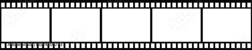 Film Strip Vector Template – Classic Movie Reel Frame Design for Photography, Cinema, and Video Projects