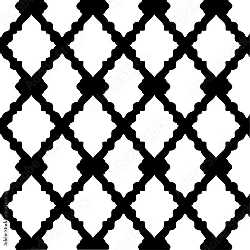 a black and white seamless pattern of a fence black, fence, line, pattern , Generative art.