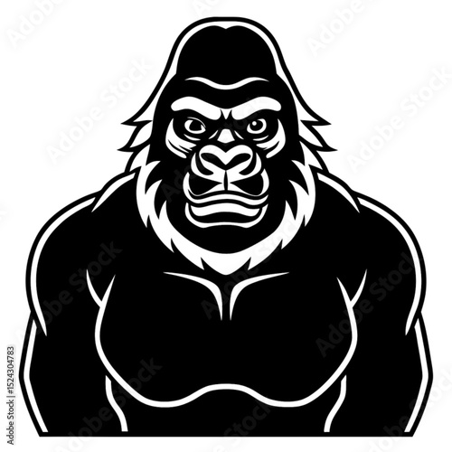 Tribal art drawing of a black monster lion skull mask with a human face character design