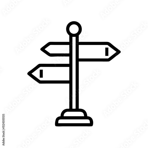 Blank directional road signs with arrows on a signpost, symbolizing choice and the way forward
