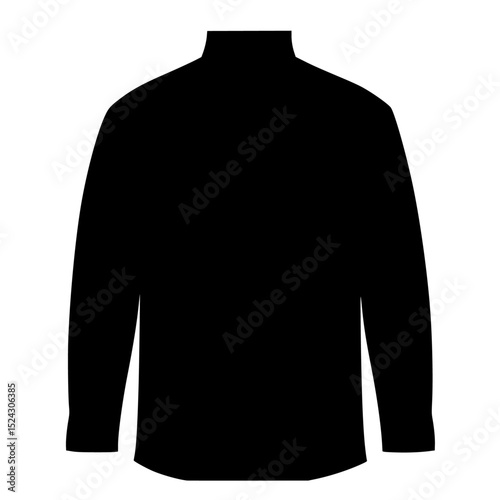 a silhouette of a black jacket on a transparent background black, jacket, man, shirt, silhouette , Generative art.