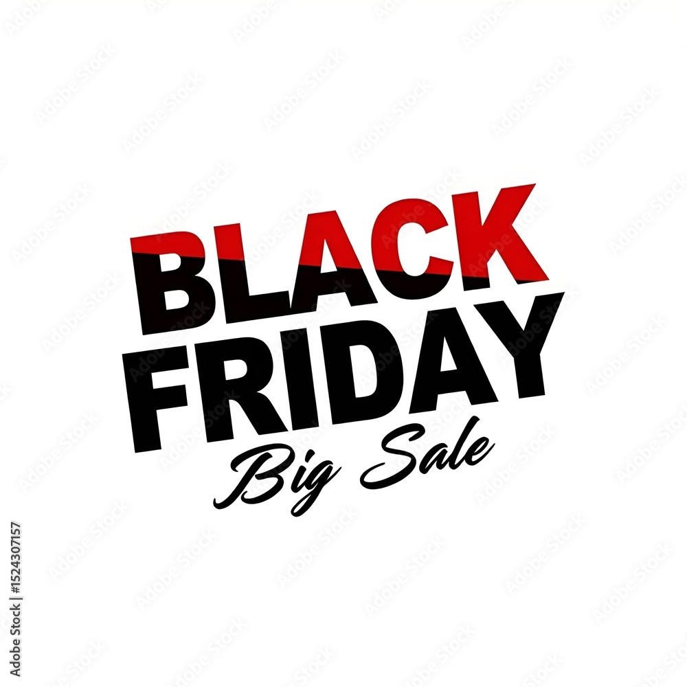 Obraz premium Black Friday sale design template. 