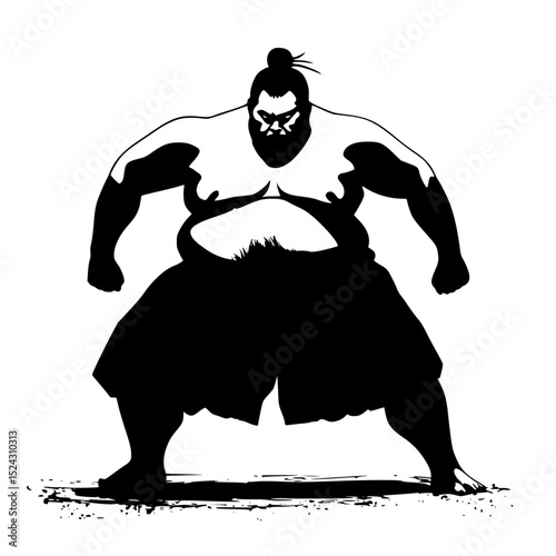 a black and white image of a man fighting a bull art, black, bull, fight, illustration, image, man, silhouette , Generative art.