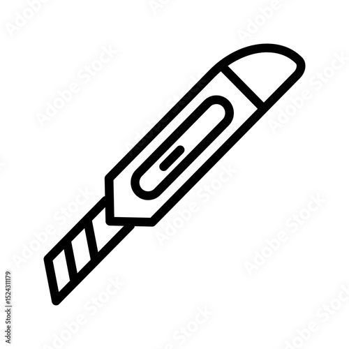 Cutter outline icon. Great for craft apps or office UI.