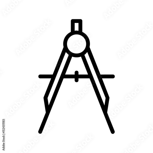 Divider outline icon. Perfect for office apps or organization UI.