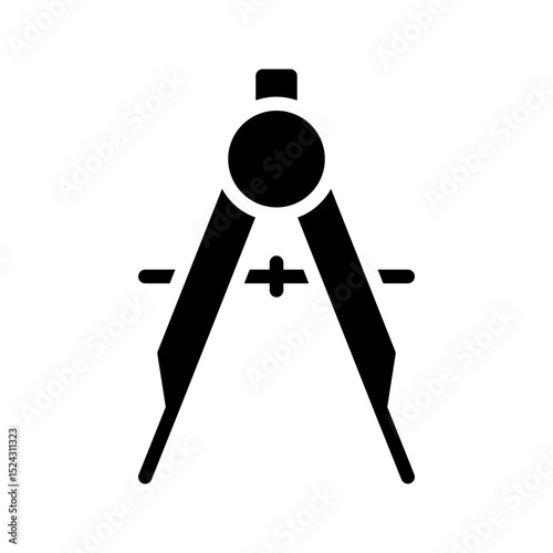 Divider glyph icon. Perfect for office apps or organization UI.