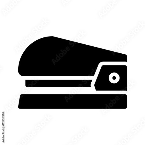Stapler glyph icon. Perfect for office apps or document UI.