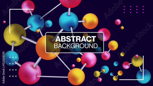 Abstract Geometric Circle Pattern Futuristic Minimal Background, Retro Style Abstract Circle Background Creative Design Template