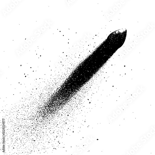 a pen with black ink on a transparent background black, dot, ink, paper, pen, pencil , Generative art.