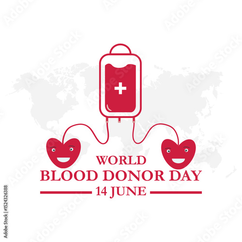 world blood donor day, 14 june, give blood and save life. vector file for blood donor day. 14 june world bloods donor day. World blood donor day is observed every year in june 14. eps file