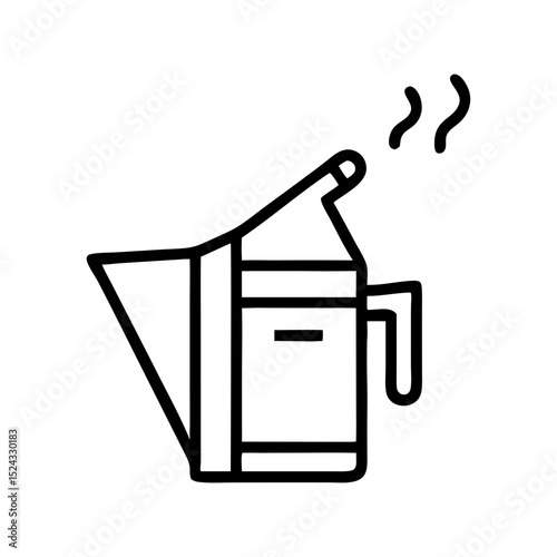 Hive smoker icon on transparent background  