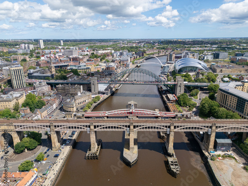 Aerial view of the city of Newcastle