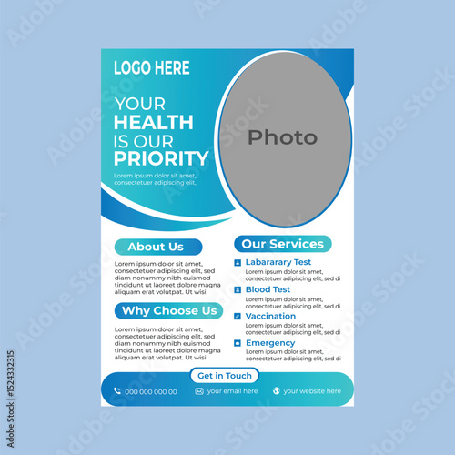 Wallpaper Mural Health Care and Medical Flyer Design Template Torontodigital.ca