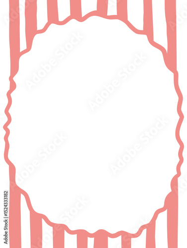 Vintage hand drawn frames with curve lines in whimsical Mediterranean. Minimalist La dolce vita Italian style rectangle border and Vector elegant minimalist line art borders for poster,banner,wedding 