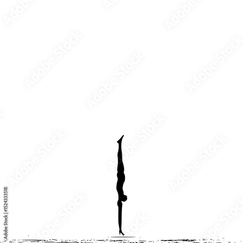 a black and white silhouette of a man standing under an umbrella black, flag, kite, man, pole, silhouette, stand, umbrella , Generative art.