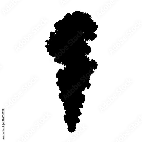 a silhouette of a tree on a transparent background black, silhouette, tree , Generative art.