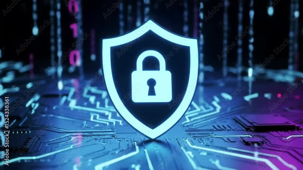 Cyber security and data protection, internet network security, protect business and financial transaction data from cyber attack, user private data security encryption