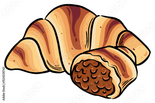 croissant crust chocolate