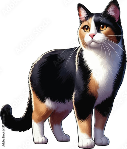 a  cute cat vector illustration
