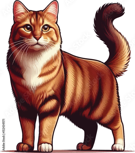 a  cute cat vector illustration