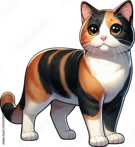 a  cute cat vector illustration