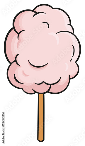 pink cotton candy dessert