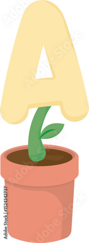 Whimsical Planted Alphabet and Numbers