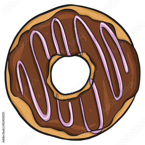 donut with chocolate