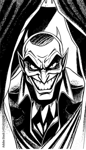 Gritty Graphic Novel Storyboard: Black & White Comic Book Scenes & Character Concepts