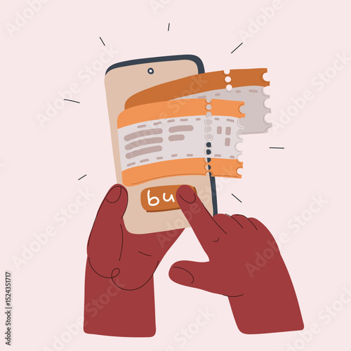 Cartoon vector illustration of hand holding empty photo frame as concept of memory or absence
