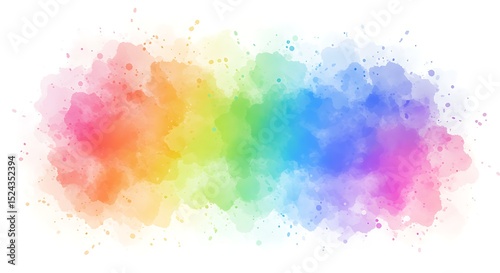 spray paint texture with neon splatters and urban feel, isolated on white background

