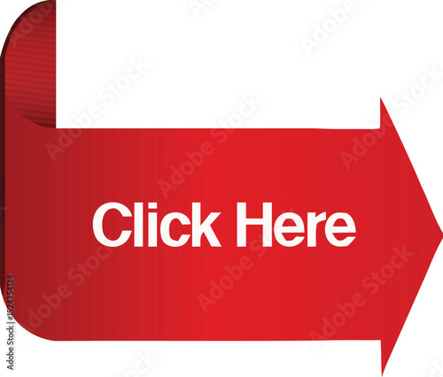 Navigational Icon: A striking, angled arrow pointing to the right, with a call to action "Click Here", designed to guide and engage viewers.