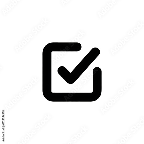 Vector check mark icon in a square