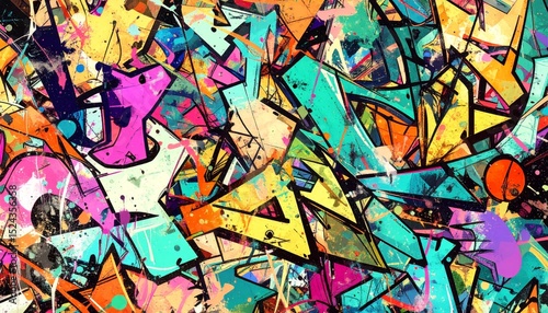 Wallpaper Mural crunchy abstract background, psychedelic illustration Torontodigital.ca