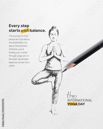 International Yoga Day Social Media Post Design