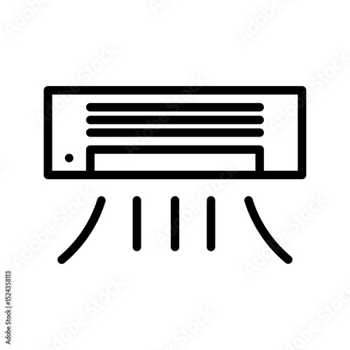 Home Appliance icon. Air Conditioner outline icon. Ideal for smart home apps, UI design, and home automation systems.