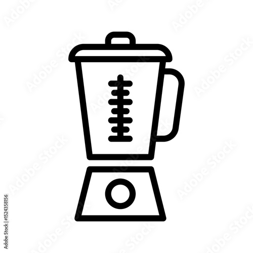 Home Appliance icon. Blender outline icon. Great for kitchen apps, cooking UI, and recipe guides.