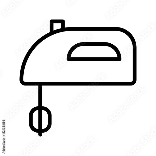 Home Appliance icon. Mixer outline icon. Perfect for kitchen apps, baking UI, and cooking guides.