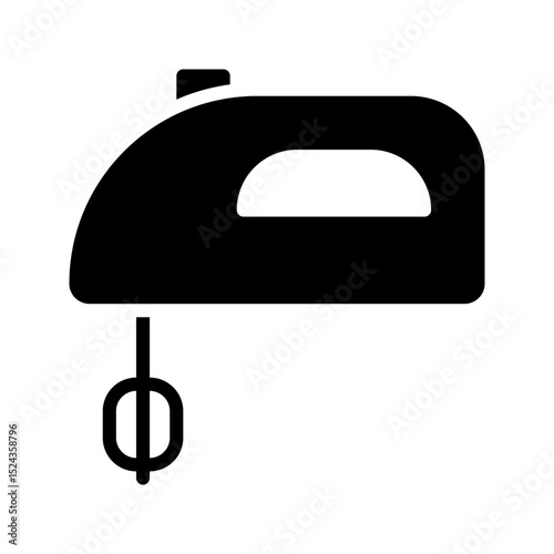 Home Appliance icon. Mixer glyph icon. Perfect for kitchen apps, baking UI, and cooking guides.