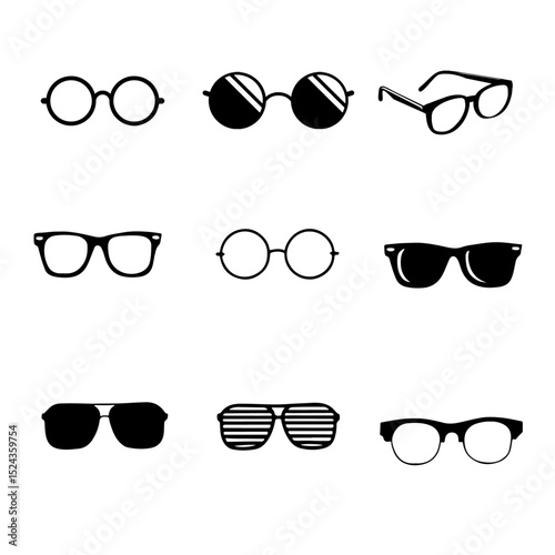 A set of eye glassses icon