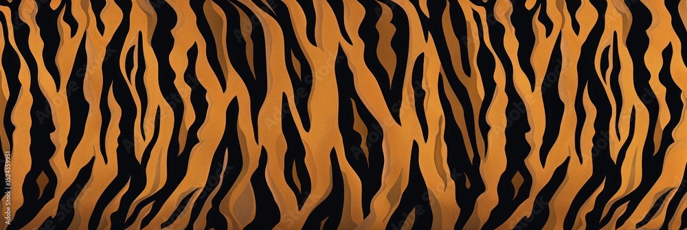 Fototapeta premium Tiger skin texture with copy space. Tiger. Close-up white tiger pattern. Big Cat fur. Tiger stripes. Realistic white tiger skin. White tiger design texture. Detailed white tiger skin close-up.