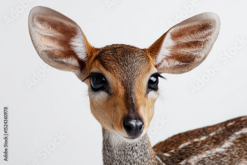 Cute kirk's dik-dik antelope headshot